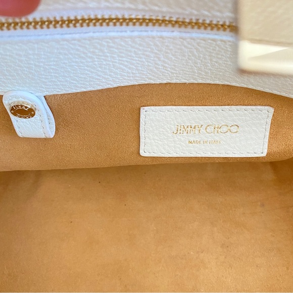 Jimmy choo white leather 2 way tote - Picture 9 of 11